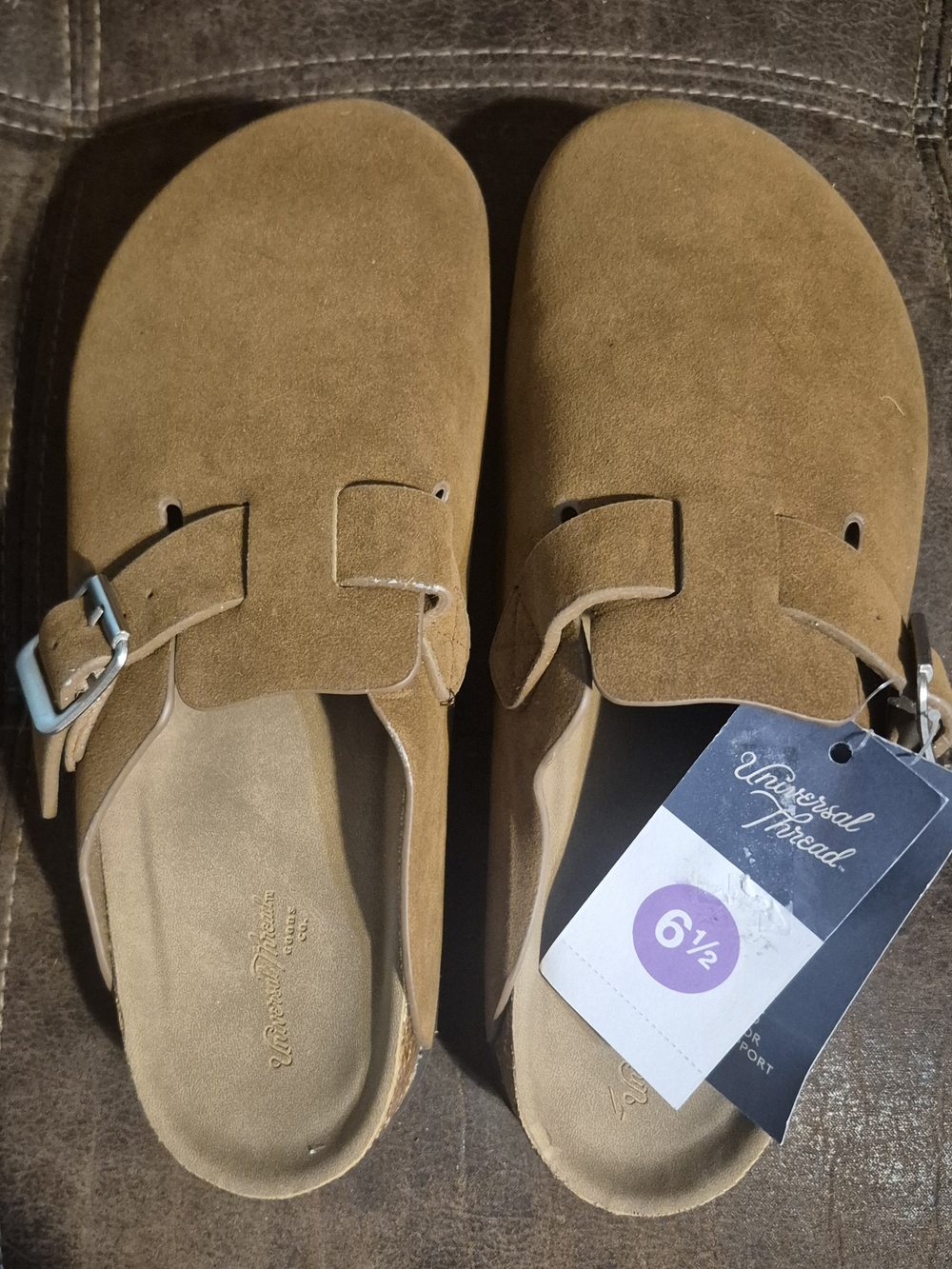 Universal Thread Tan Slide Mules/Clogs